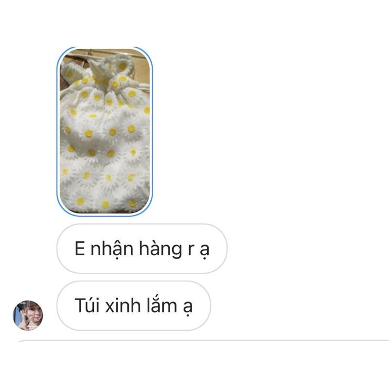 T168/Túi rút hoa cúc dễ thương