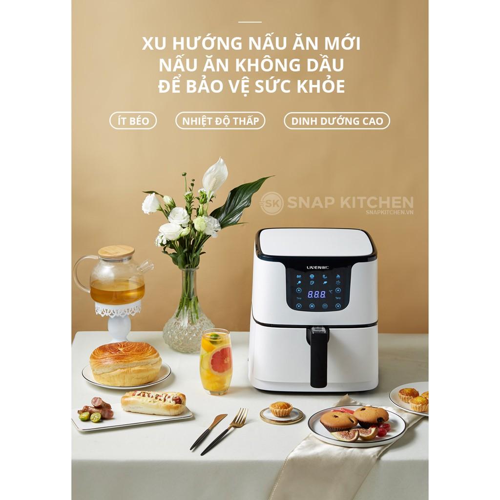 Nồi chiên không dầu Liven 5.5L công nghệ Mỹ (U.S.A) - Hàng chính hãng