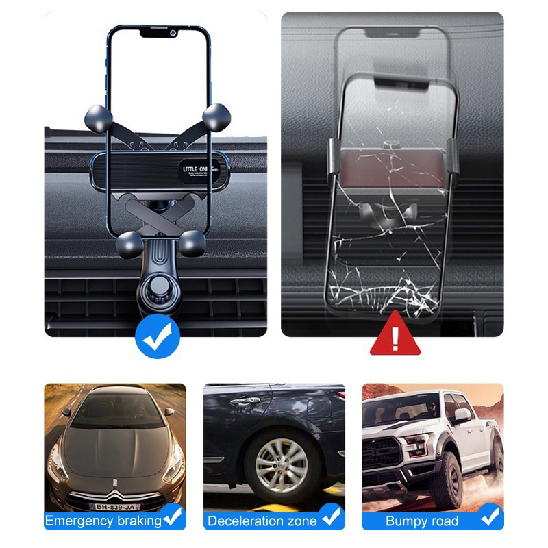 Giá đỡ điện thoại gắn cửa điều hòa không khí xe hơi ô tô car xoay 360 độ tiện dụng 2024 - miếng lót chuột