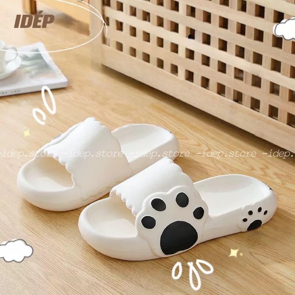 Dép Bánh mì hình Chân gấu cao 3cm nữ quai ngang chất EVA siêu nhẹ ullzang siêu hot iDÉP- DL271