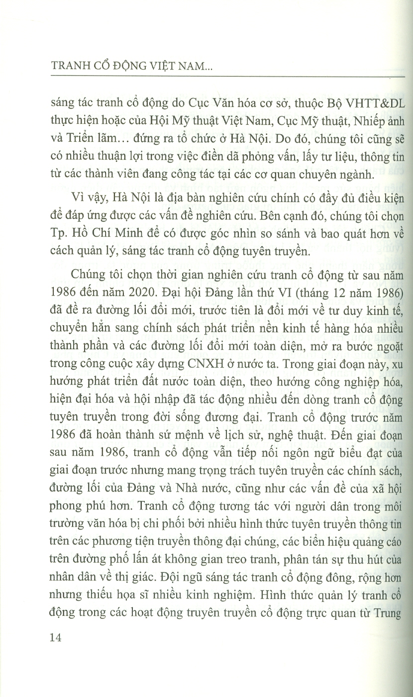 Tranh Cổ Động Việt Nam Sau Năm 1986 Từ Góc Nhìn Văn Hóa (Sách chuyên khảo)
