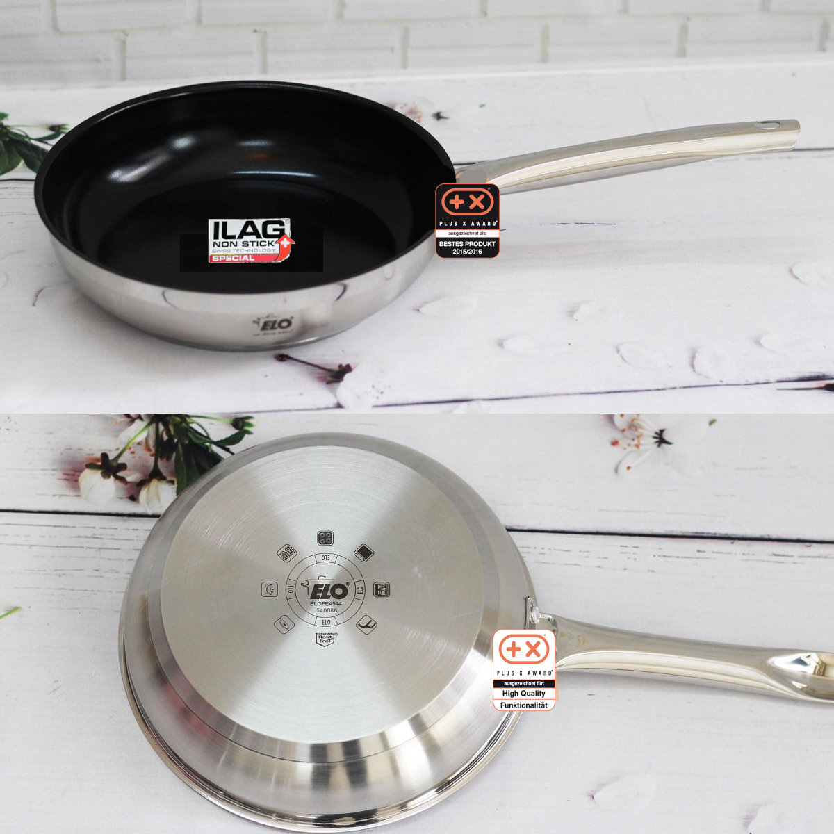 Bộ 5 nồi Inox thân đúc ELO Zurich Premium tặng 1 đồ chơi chó cao su Skye