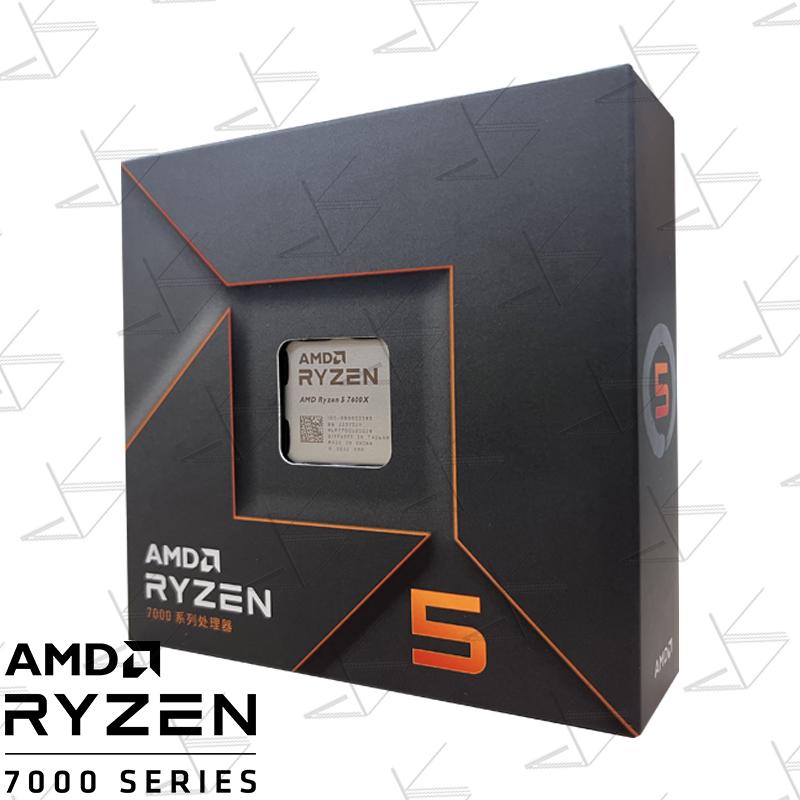 Mới AMD Ryzen 5 7600X R5 7600X HỘP 100-000000593 4.7GHz 6 Nhân 12 Chủ Đề Processo 5nm Zen4 Ổ Cắm 105W AM5 LGA1718 Không Quạt