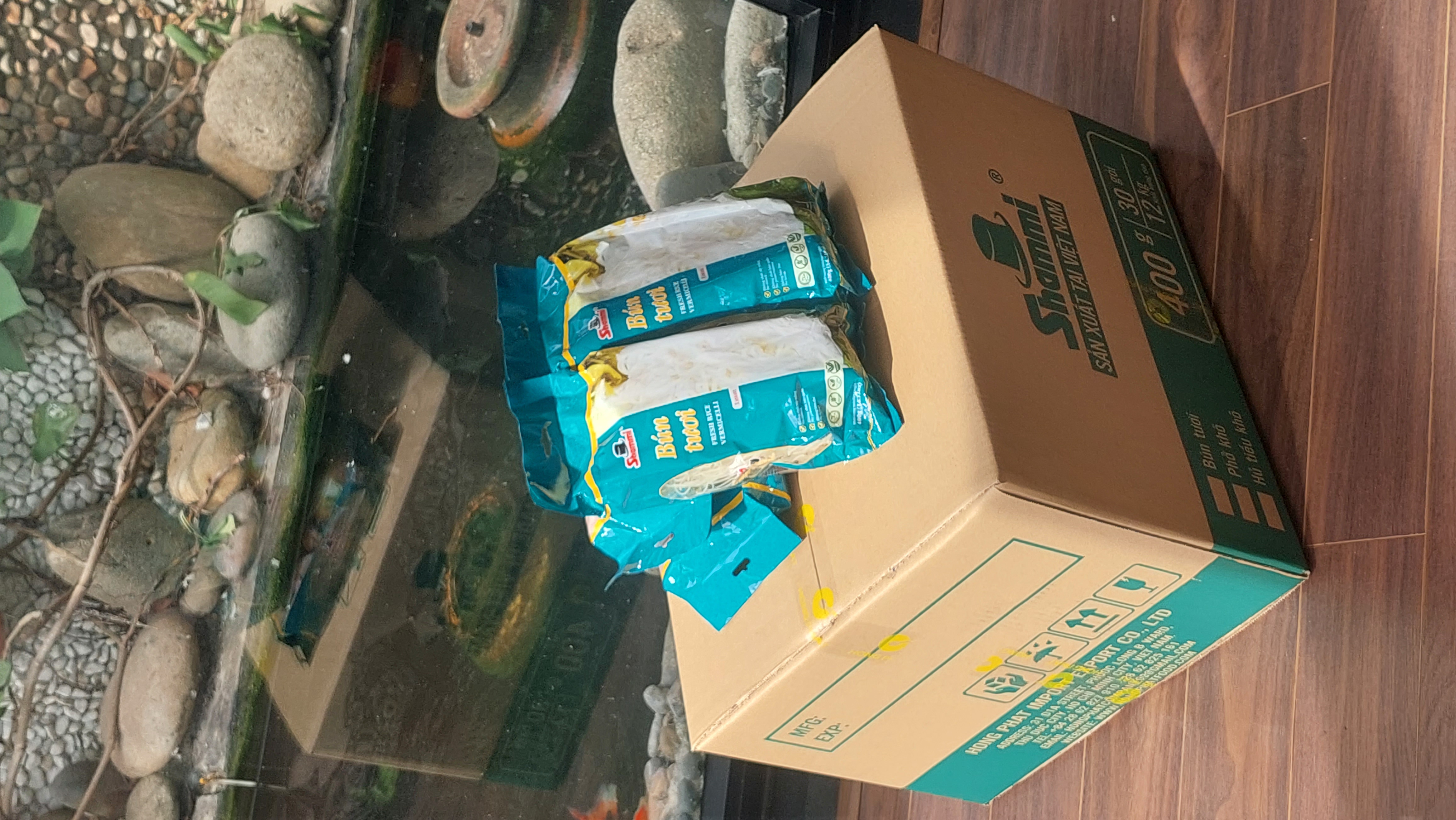 Thùng Bún tươi khô Shammi 400g (bún tươi sấy khô hàng xuất khẩu không chất bảo quản, không hàn the)