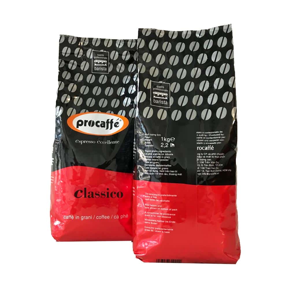 Cà phê nguyên chất PROCAFFE CLASSICO - Hàng chính hãng