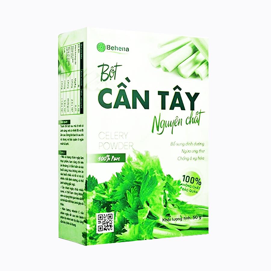 Bột Cần Tây Behena nguyên chất sấy lạnh (50g) Hỗ trợ cho người cao huyết áp, mỡ máu