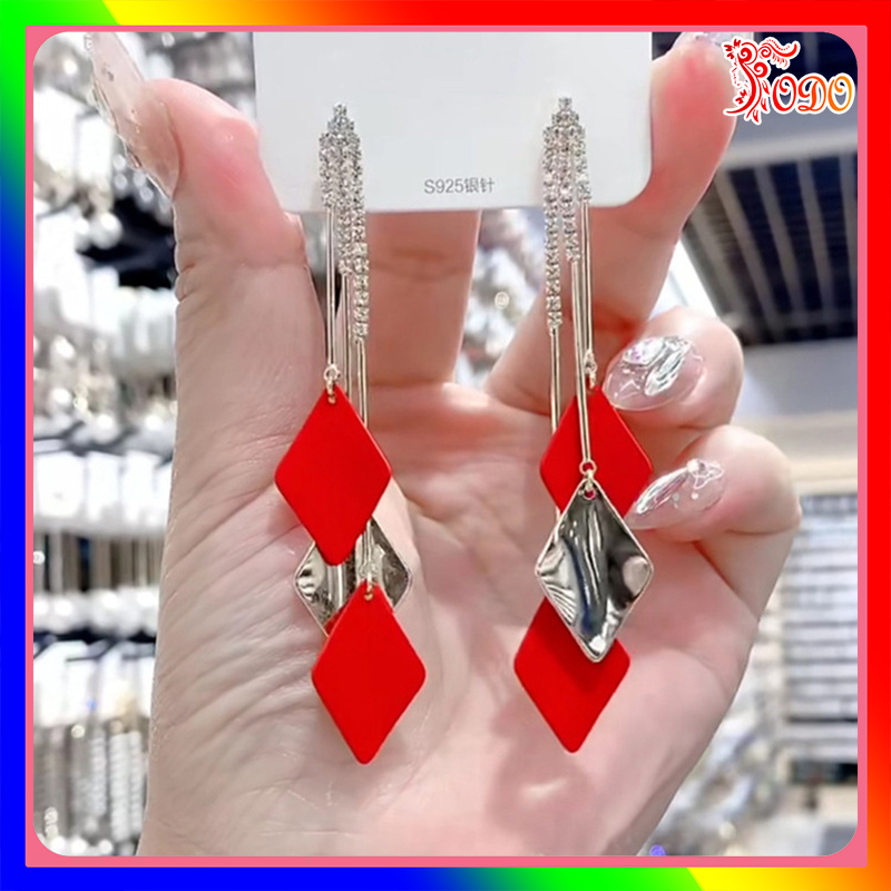 Bông tai nữ sang chảnh kiểu dáng lấp lánh phong cách thanh lịch thích hợp đi tiệc BSTKD - [Thời Trang ToDo]