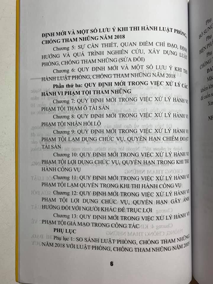 Pháp Luật về phòng, chống tham nhũng và xử lý các hành vi phạm tội