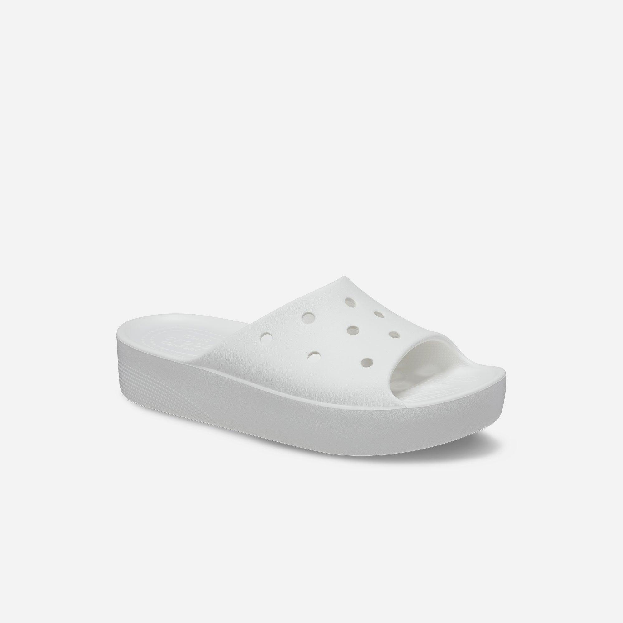 Dép quai ngang nữ Crocs Classic Platform - 208180-100