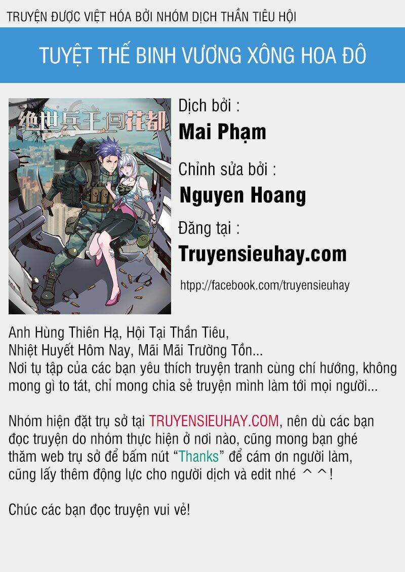 Tuyệt Thế Binh Vương Xông Hoa Đô Chapter 65 - Trang 0