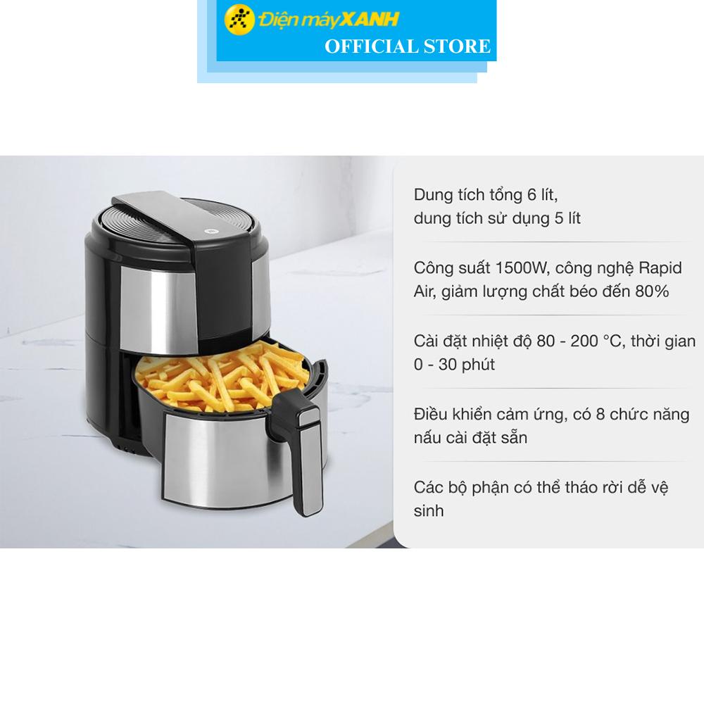 Nồi chiên không dầu Mishio MK-221 5 lít - Hàng Chính Hãng