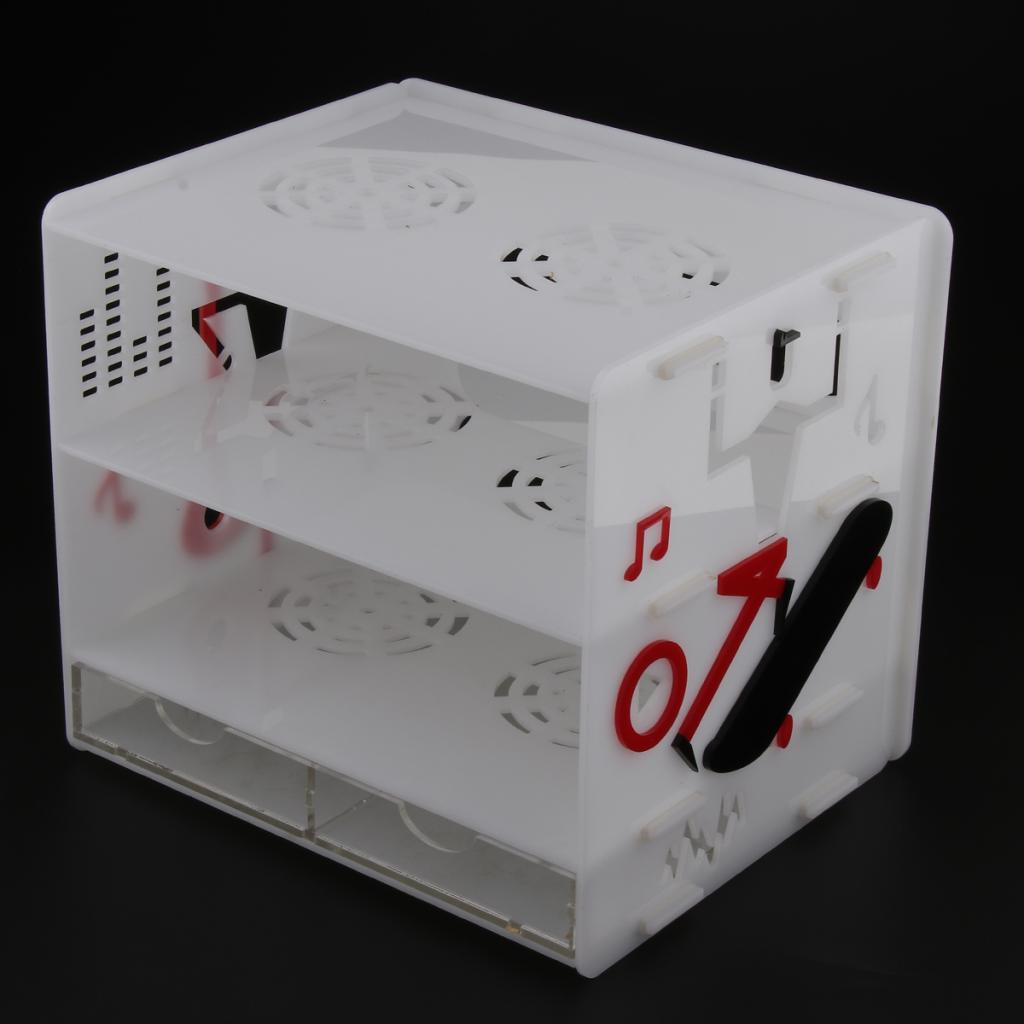 White Acrylic Cosmetic Makeup Organizer Drawer Holder Case Box Watch Storage