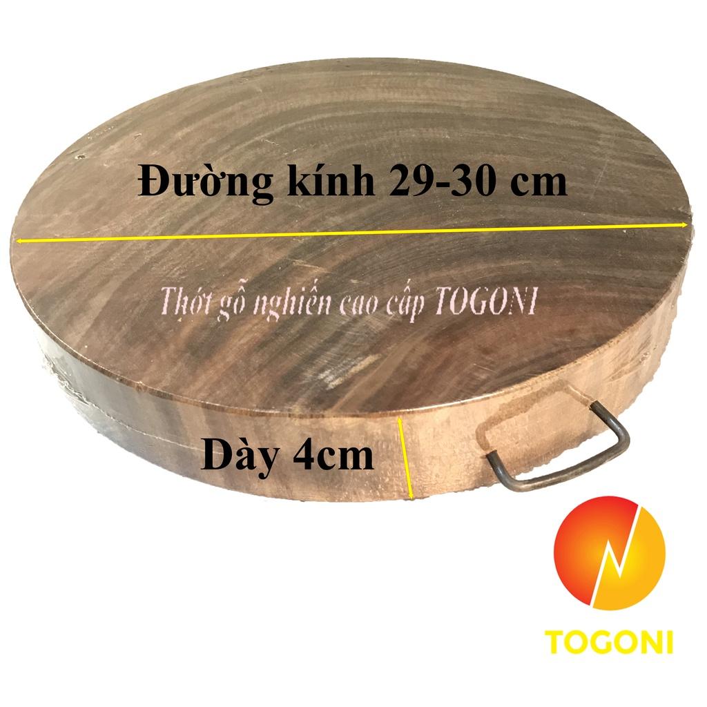 THỚT GỖ NGHIẾN 30cm Togoni cao cấp- Không tâm dùng để thái + chặt