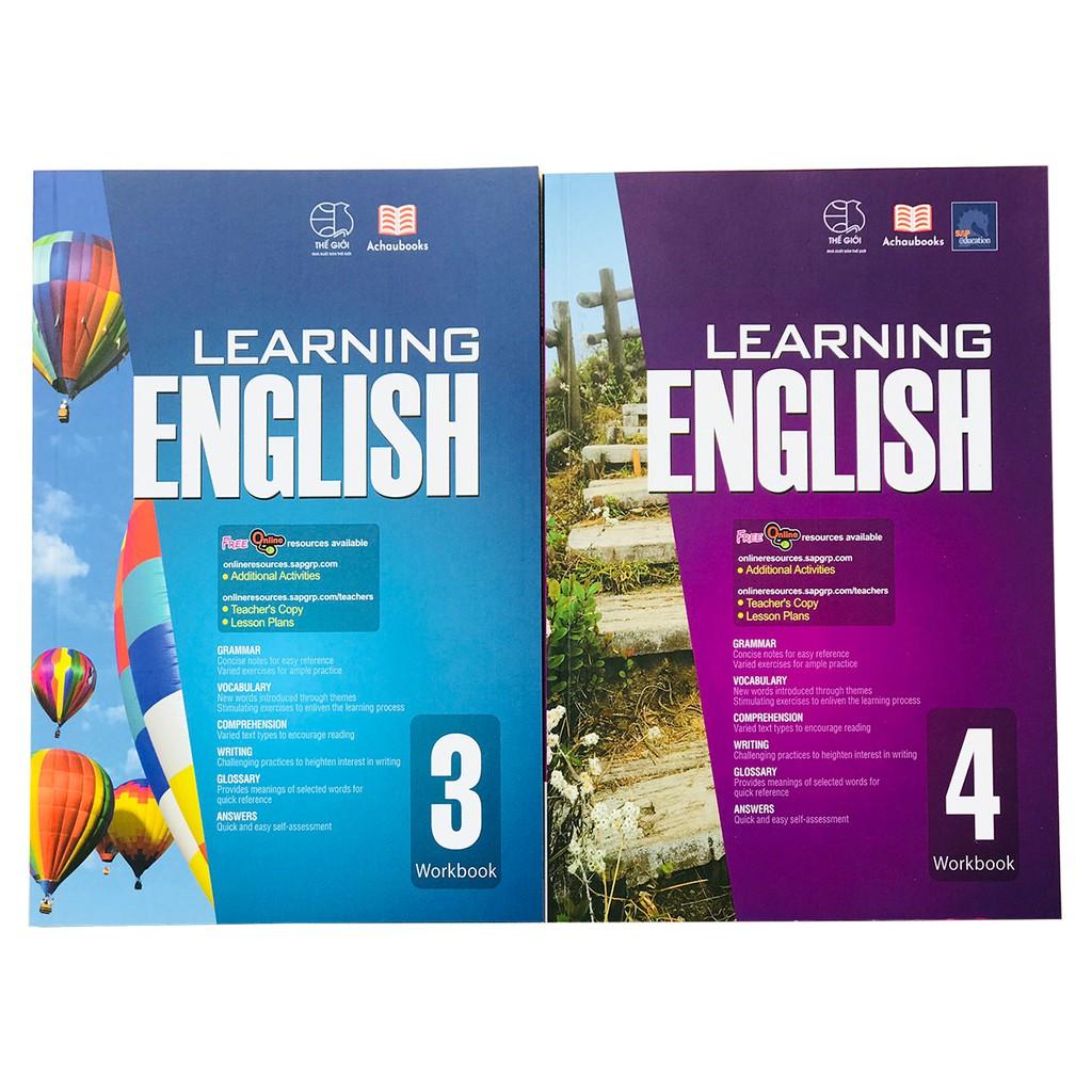 Sách Learning English Á Châu Books 3 và 4 Tiếng Anh Lớp 3 và Lớp 4 ( 8 - 10 tuổi )