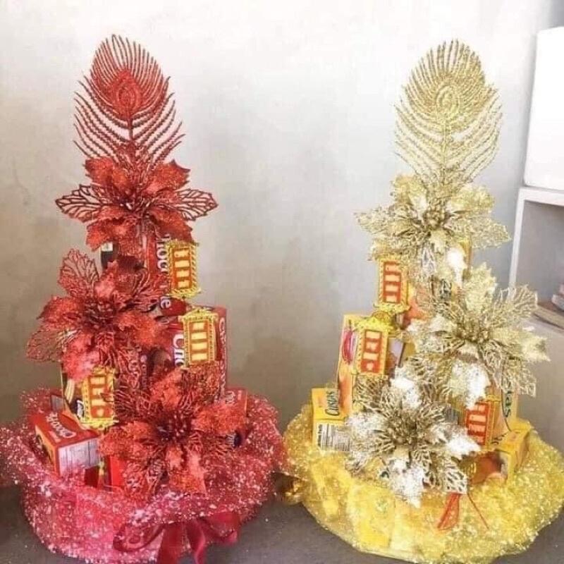 Sét phụ kiện làm tháp lễ đồ thờ, trang trí bánh kẹo nước ngọt