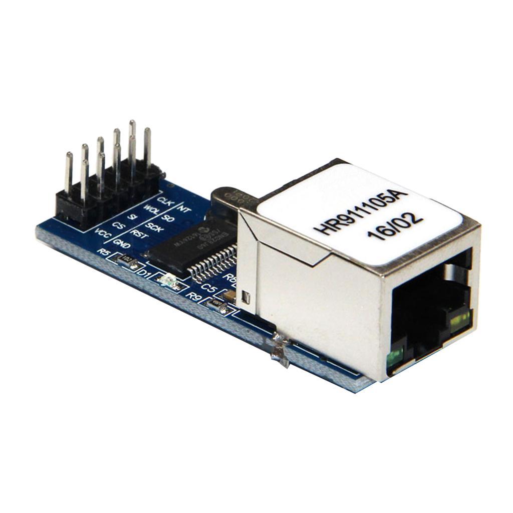 Mini ENC28J60 Ethernet LAN Network Module with 3.3 V Pin Header Power Supply