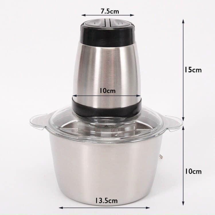 Máy xay thịt cối inox 4 lưỡi