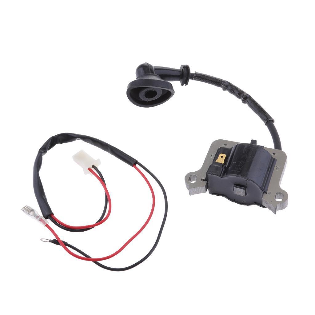 Ignition Coil Spark Plug For 2 Stroke Minimoto Pocket Bike Scooter 43cc 49cc