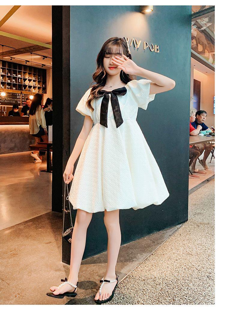 DONGSHOP HOT Cô gái ăn mặc mùa hè 2023 trẻ em mùa hè tây thời trang trẻ em váy công chúa cô gái trung bình lớn bé váy