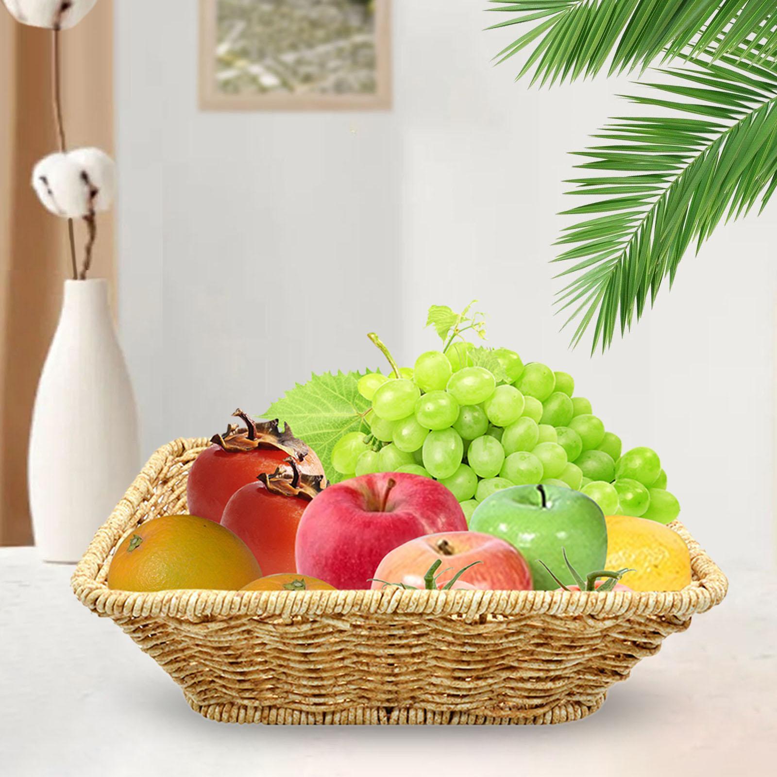 Woven Basket Bowl Food Vegetables Serving Basket for Bedroom Bathroom Party