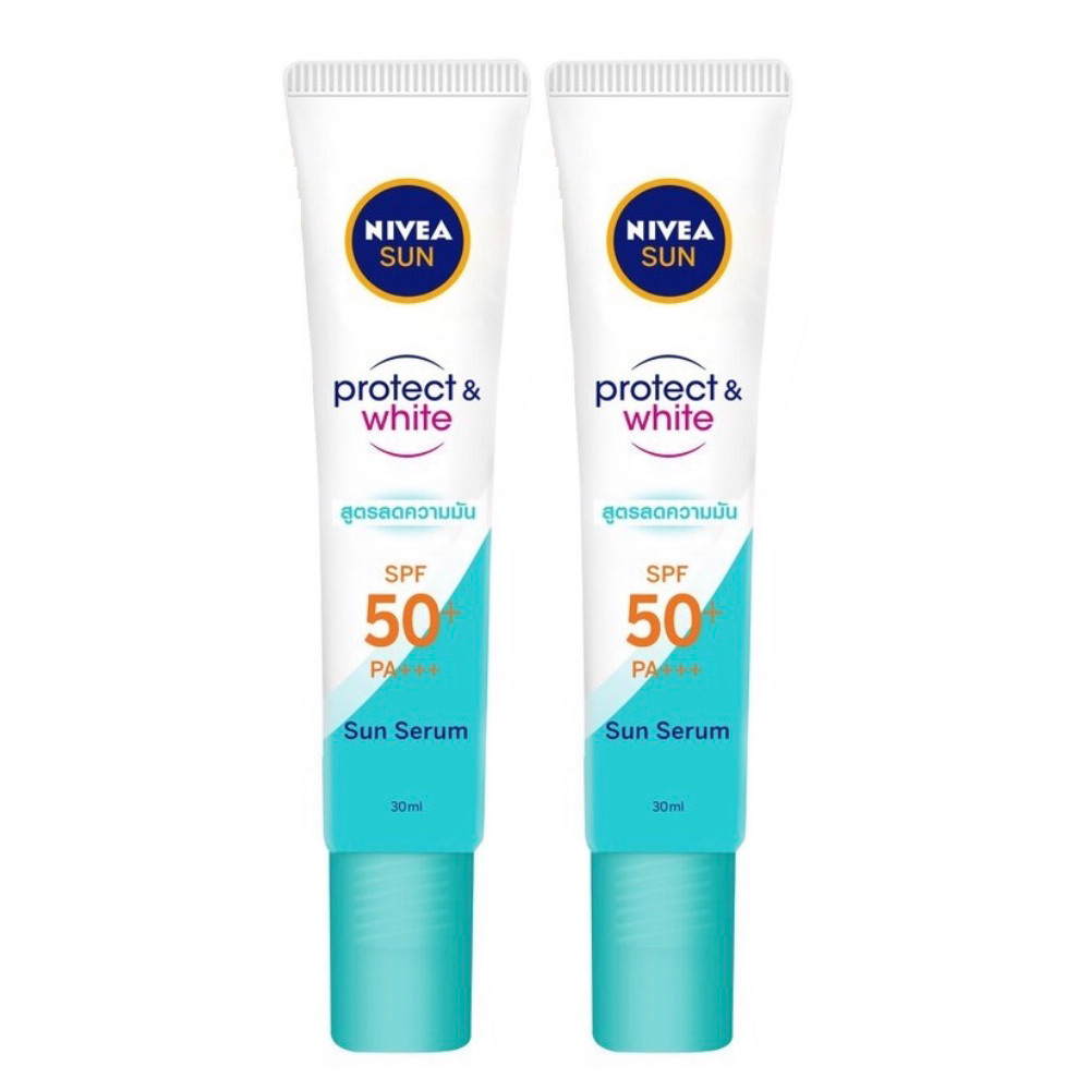 Bộ Đôi Serum Chống Nắng NIVEA Dưỡng Trắng &amp; Kiểm Soát Dầu SPF50+ PA+++ (30ml*2)