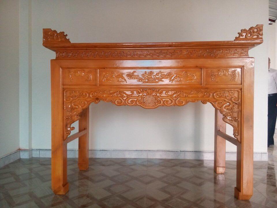 Án gian thờ gỗ mít - 1m75*1m27*81cm