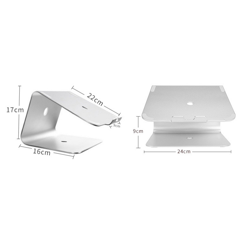 Đế Nhôm Tản Nhiệt Điều Chỉnh Tầm Nhìn cho MacBook – Nhôm – Silver