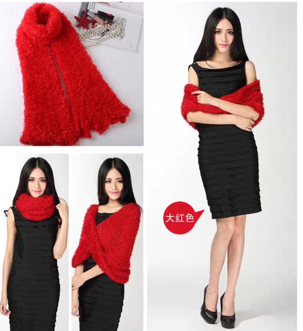 Khăn choàng nữ len lông thời trang thanh lịch dona21101911