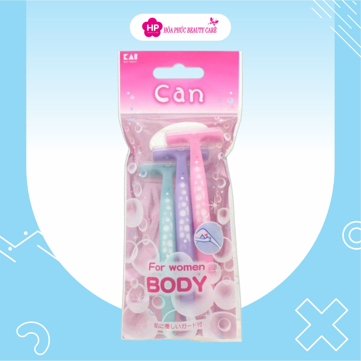 Dao Cạo Body Kai Razor 017803- For Women Body  (Set 3 cây)