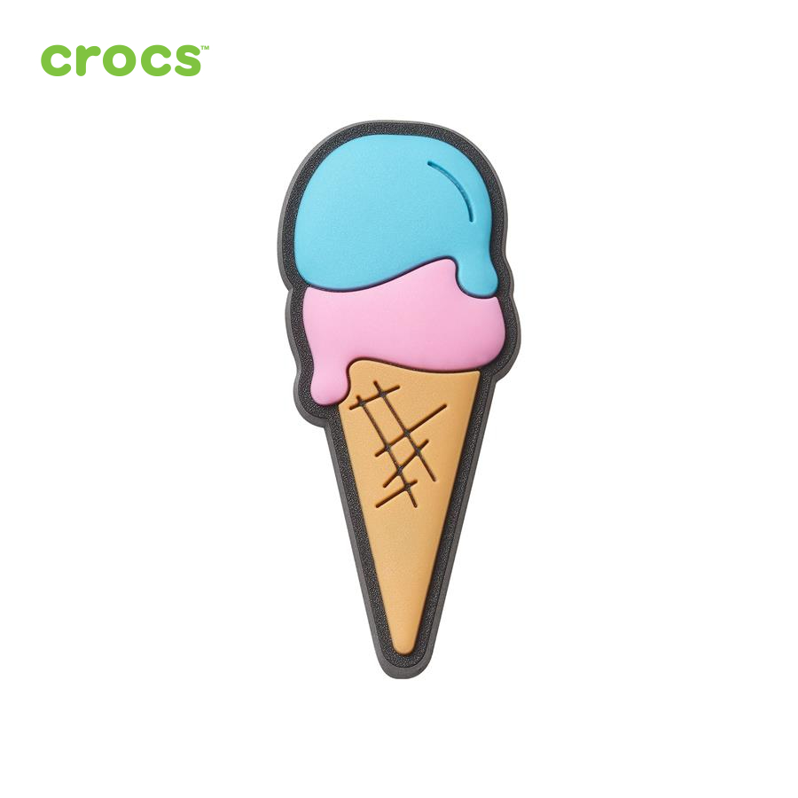 Sticker nhựa jibbitz unisex Crocs Ice Cream Cone