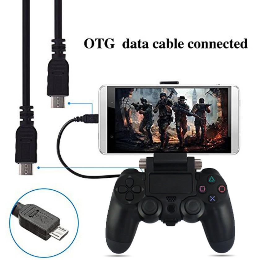 Đế giữ điện thoại cho tay cầm chơi game Playstation 4 - kèm cáp OTG Micro USB - MB-822 - Hồ Phạm