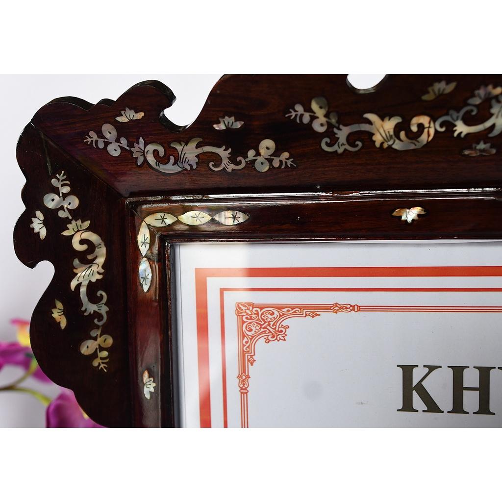 khung hình gỗ Gõ 40 x 25