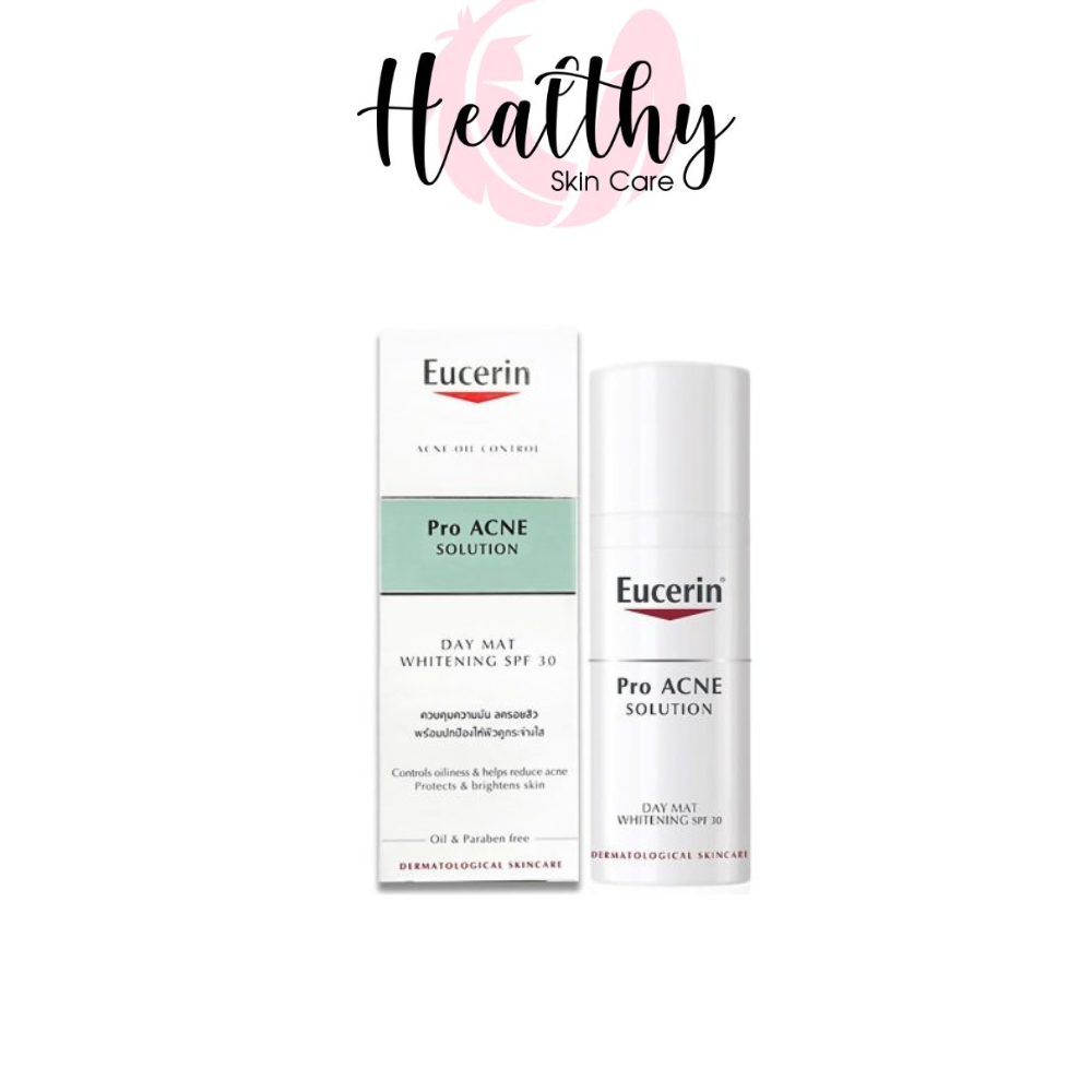 Kem Giảm Mụn Và Dưỡng Sáng Da Eucerin ProAcne Solution Day Mat Whitening SPF30 50ml