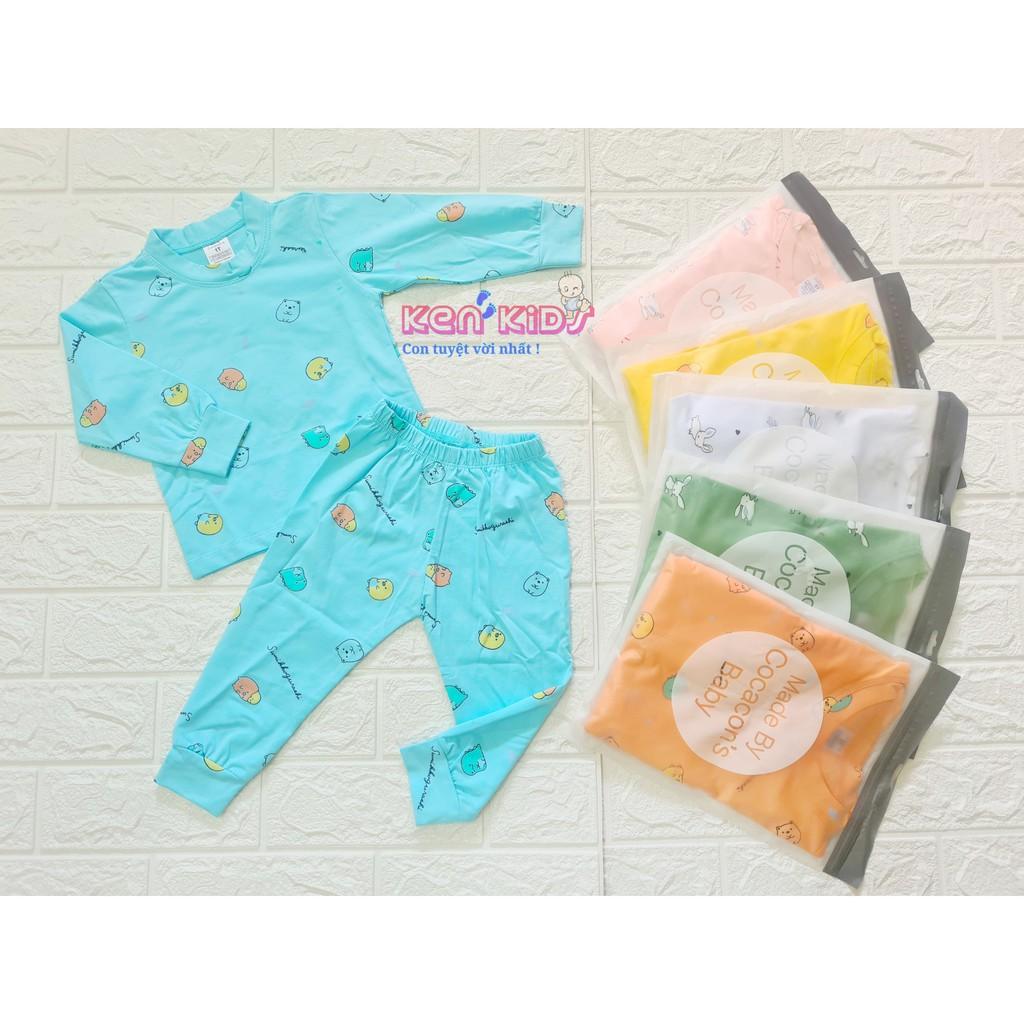 COMBO 3 Bộ dài thun cotton chất đẹp cho bé trai / bé gái (6-14kg)