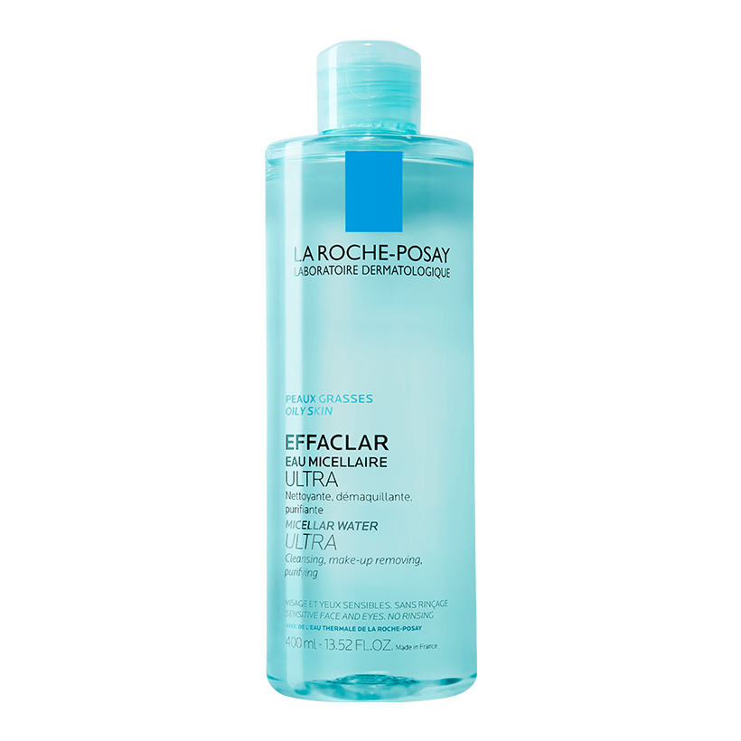 Bộ sản phẩm nước tẩy trang làm sạch sâu cho da dầu mụn La Roche-Posay Micellar Water Oily Skin 400ml