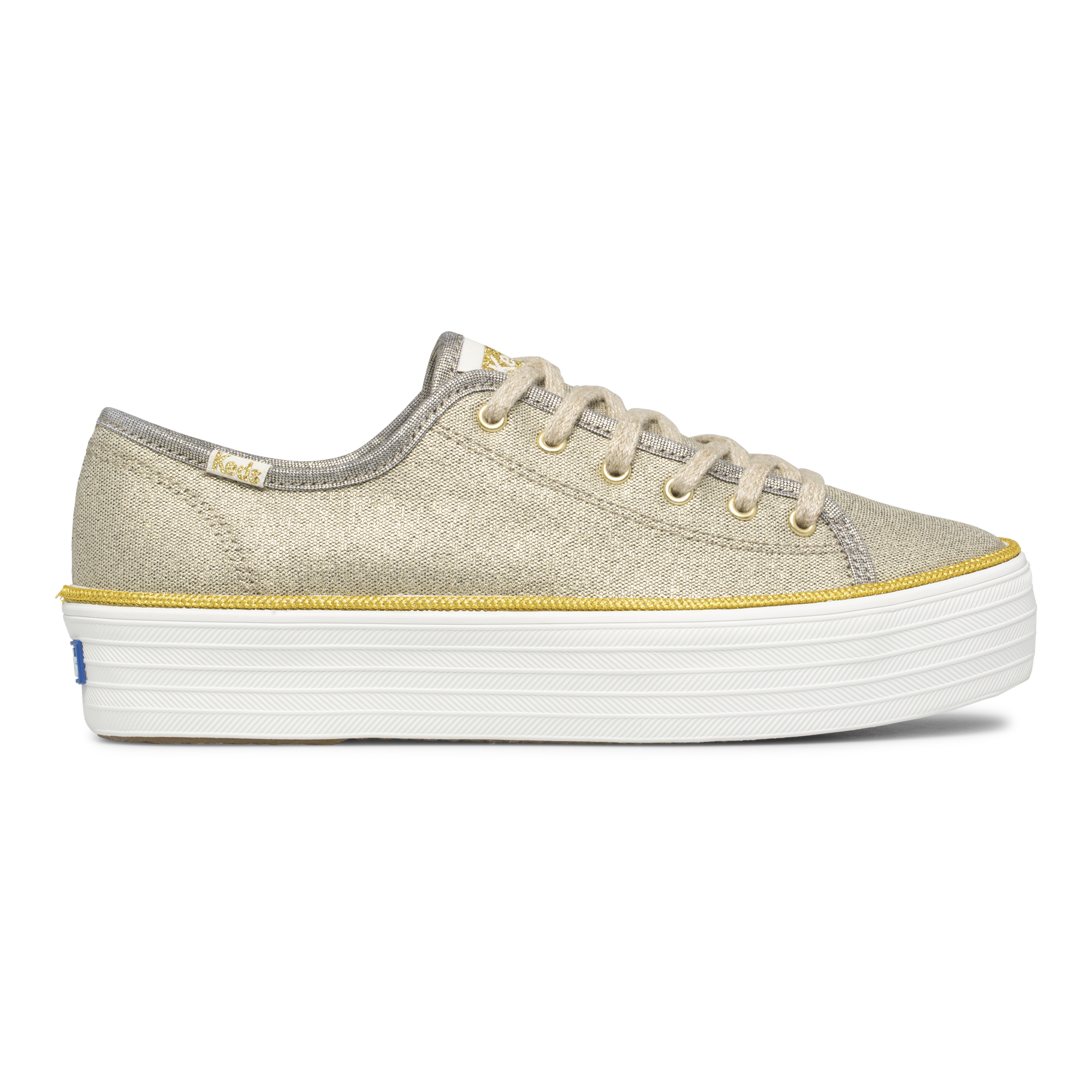 Giày Keds Nữ- Triple Kick Metallic Gold Canvas- KD065993