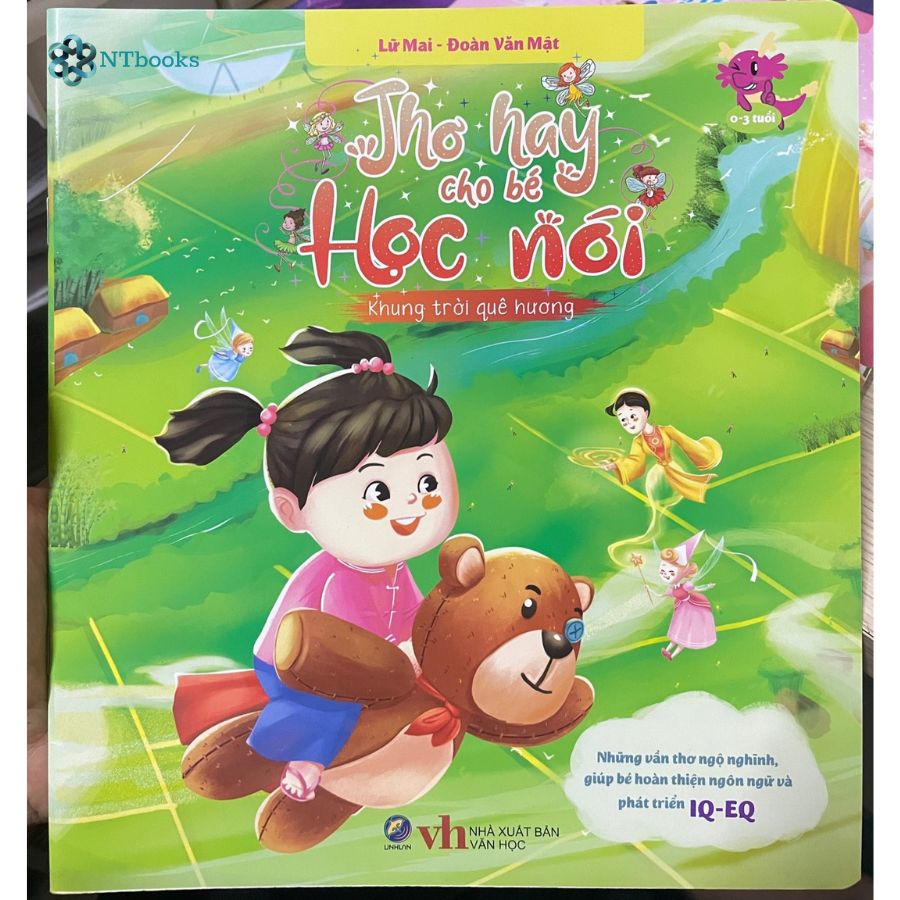 Combo 5 cuốn sách Thơ hay cho bé học nói 5T - Những vần thơ ngộ nghĩnh, giúp bé hoàn thiện ngôn ngữ và phát triển IQ-EQ