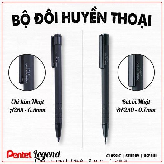 [Best Seller] Bút Chì Kim Bấm Pentel A255 Ngòi 0.5mm Tiện Lợi - Nhập Khẩu Từ Nhật Bản