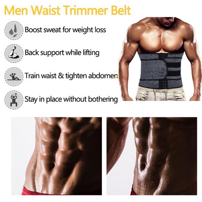 Tập Gym Thể Thao Nam Eo Huấn Luyện Nịt Thể Dục Tông Đơ Cắt Đai Giảm Béo Tập Toàn Thân Giảm Cân Xông Hơi Mồ Hôi Bụng Tập Luyện Béo