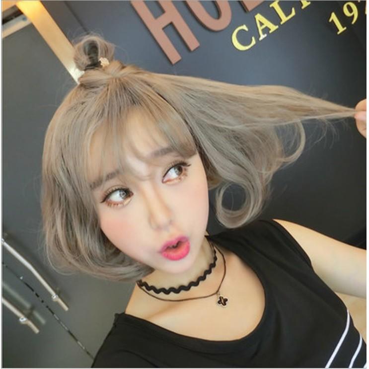 Bộ tóc giả nữ Hàn Quốc + Tặng kèm lưới T24