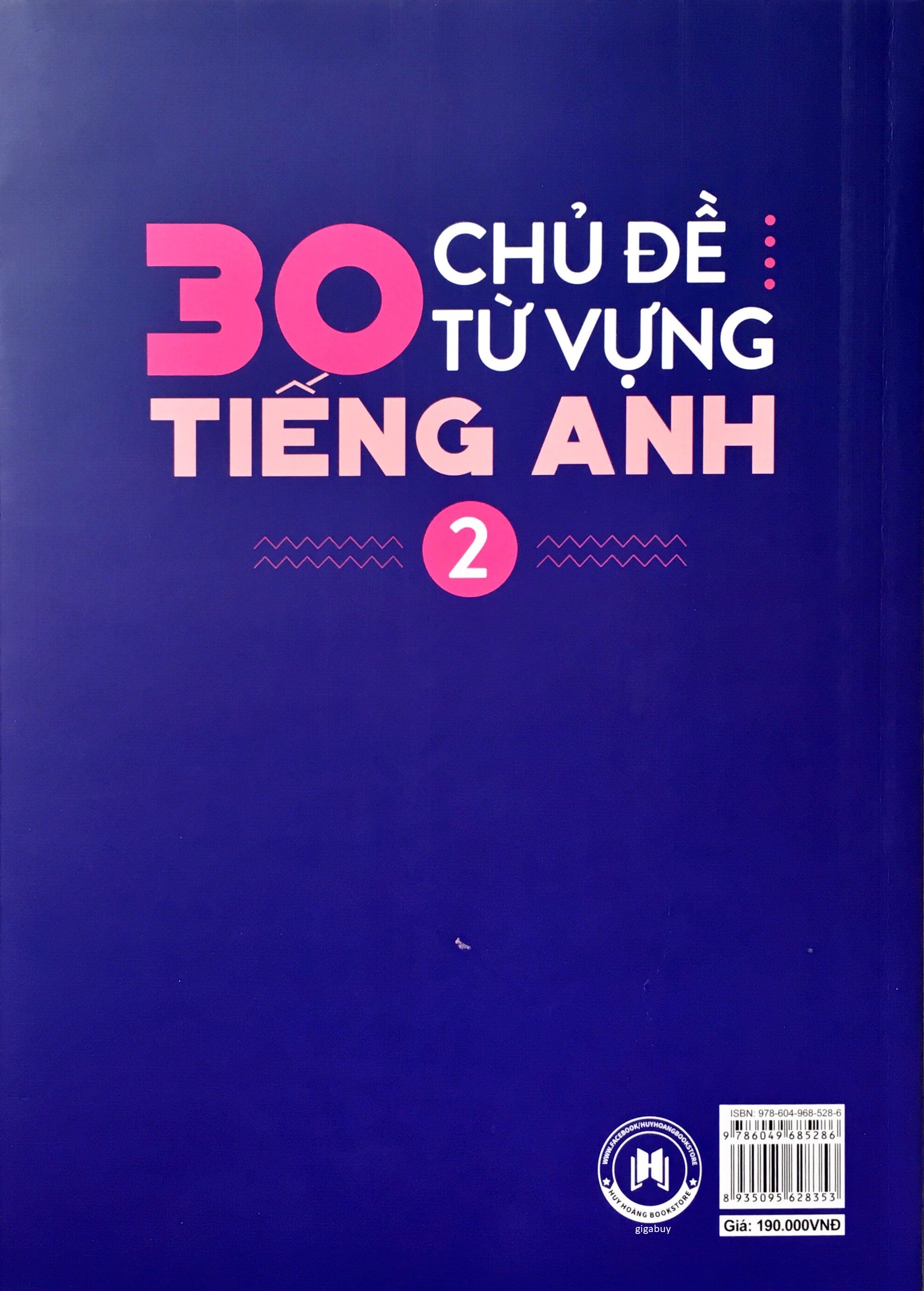 30 Chủ Đề Từ Vựng Tiếng Anh - Tập 2 (Trang Anh) - Tặng Kèm Sổ Tay Mini Siêu Dễ Thương