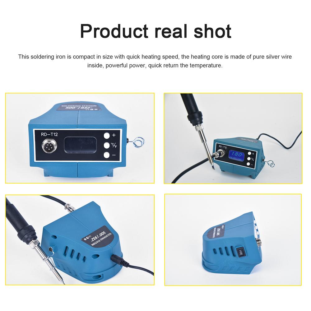 Compact Intelligent Soldering Station Two Power Supplying Mode Solder 150-500 ℃ Temperature Regulation Portable Soldering Iron