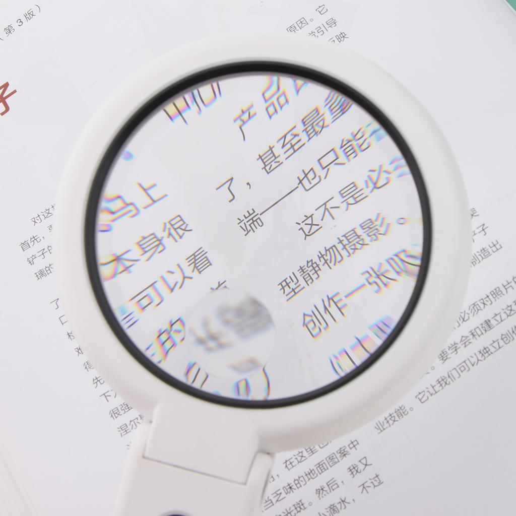 Illuminated LED Handheld Magnifying Glass Reading Jewelry