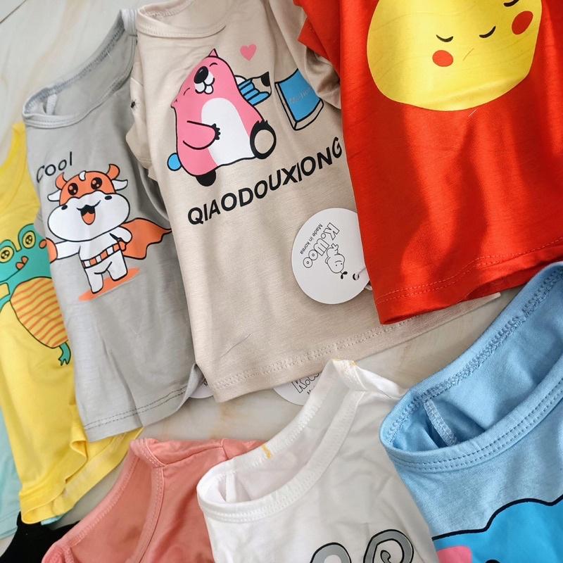 Áo thun lạnh cộc tay cho bé chất siêu mát