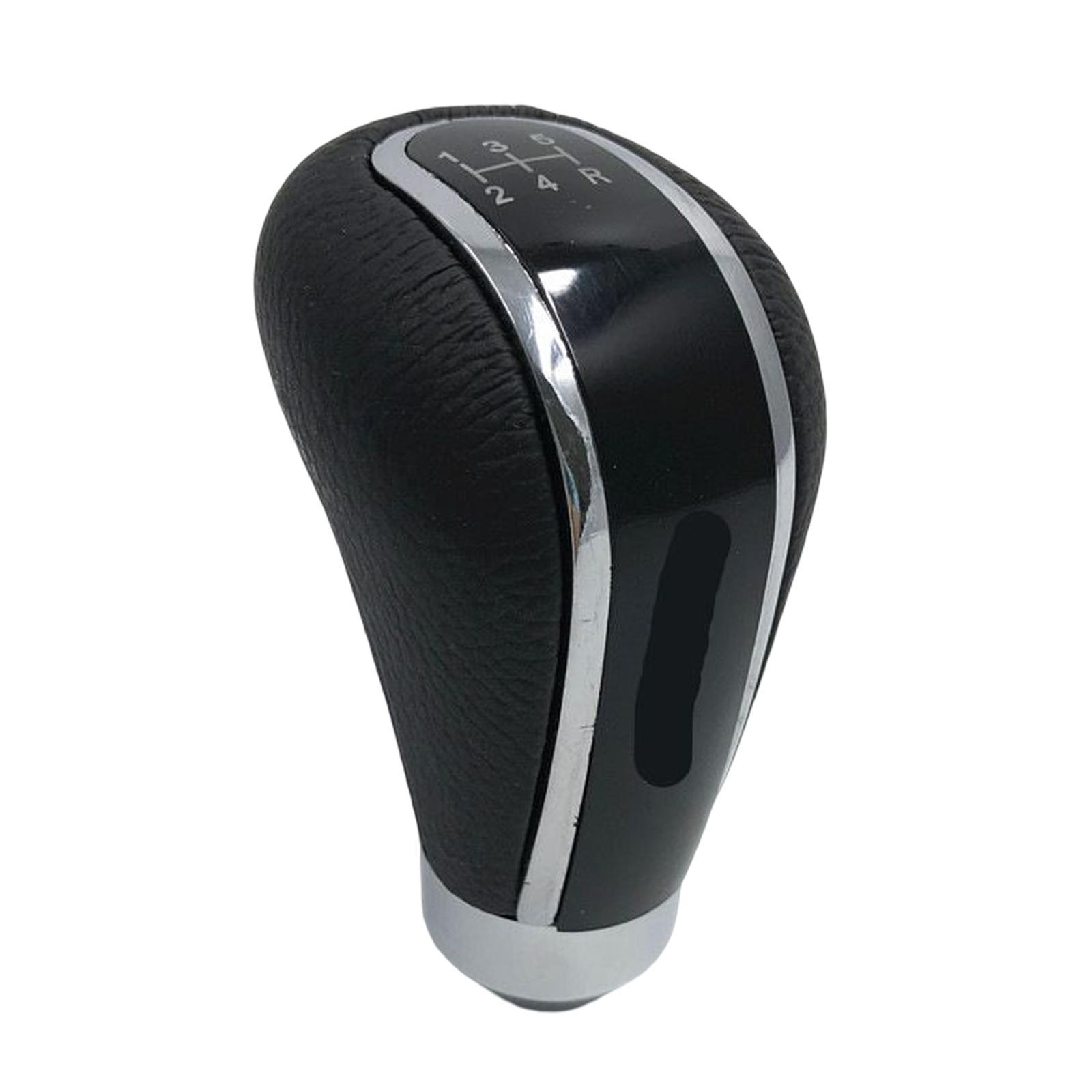 5 Speed Manual Gear Knob Accessories PU Leather Lever er Head Fit for Cars