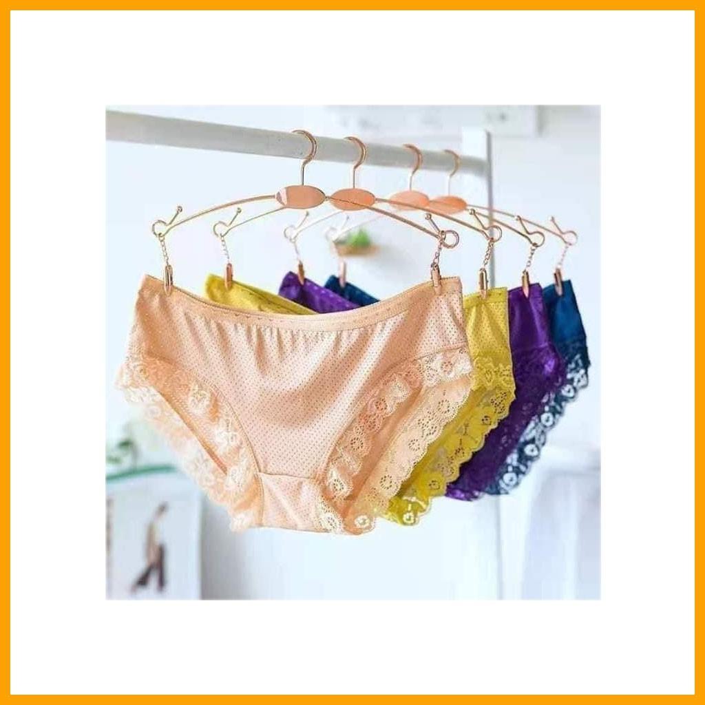 Combo 10 quần lót thông viền ren thoáng mát