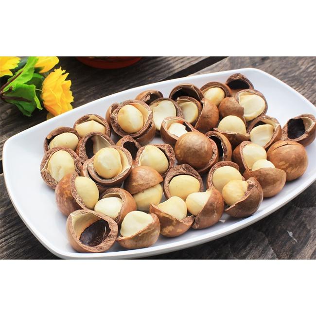 HẠT MACCA TÚI ZIP 500GR HÚT CHÂN KHÔNG KÈM KHUI HẠT