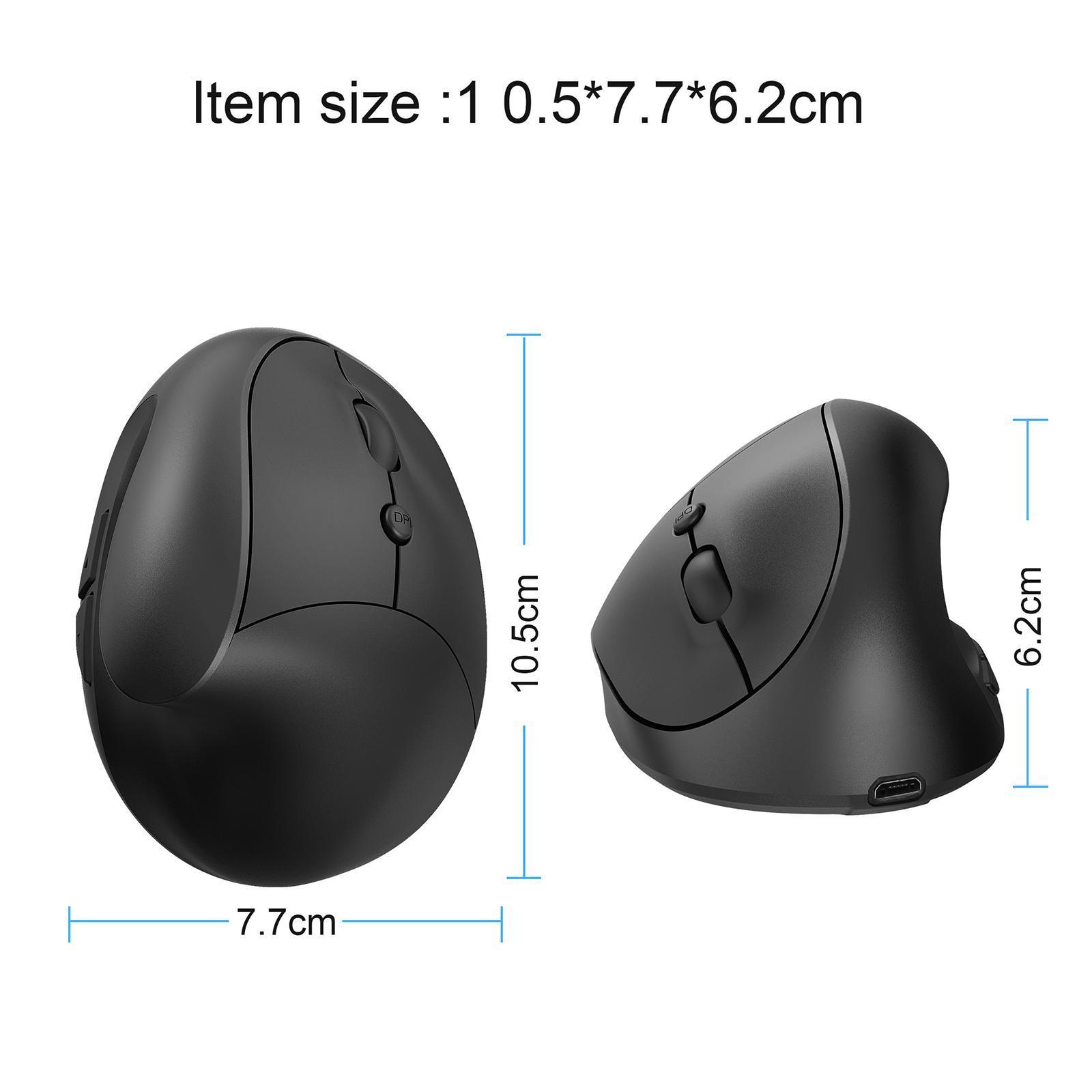 Ergonomic Mouse 2.4GHz Optical Vertical Mice Rechargeable for Gamers