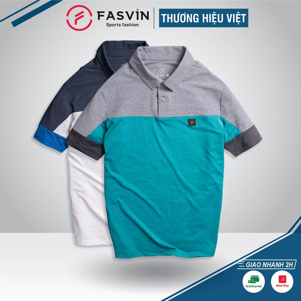 Áo POLO thể thao nam Fasvin PL21458.HN vải Askin cao cấp co giãn thoải mái