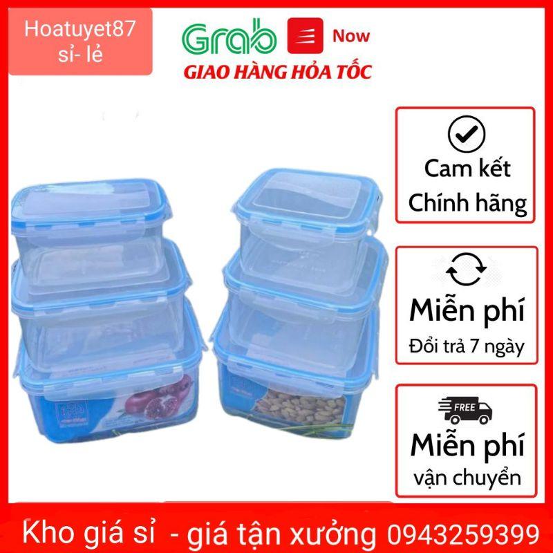Bộ 3 hộp lạnh vuông có nắp việt nhật